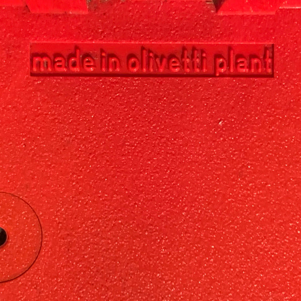 Vintage Rote Schreibmaschine Valentine von Ettore Sottsass für Olivetti Synthesis