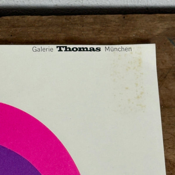 Offsetdruck Plakat ohne Titel von Gernot Bubenik Galerie Thomas München
