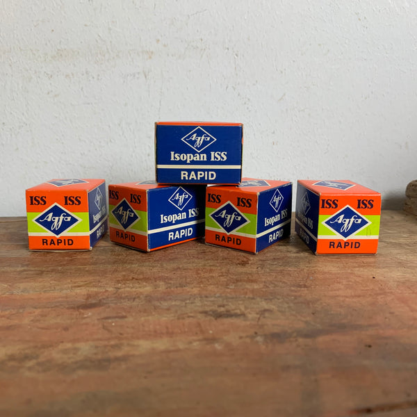 5 Vintage Mid Century Fotofilme Isopan ISS Rapid von Agfa