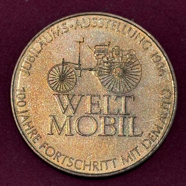 Medaille Daimler Benz Weltmobil 1986
