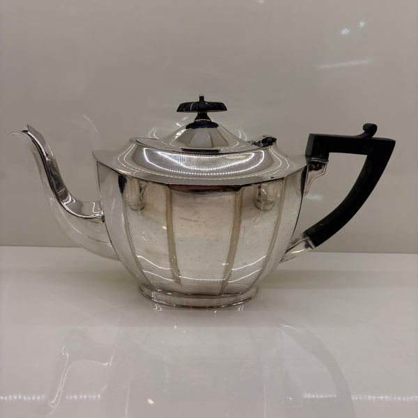 Vintage Art Deco Tee Kaffee Service Harrison Fischer und Co. versilbert