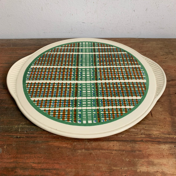 Vintage Mid Century Kuchenplatte Tortenteller von Staffel Limburg Dom Keramik