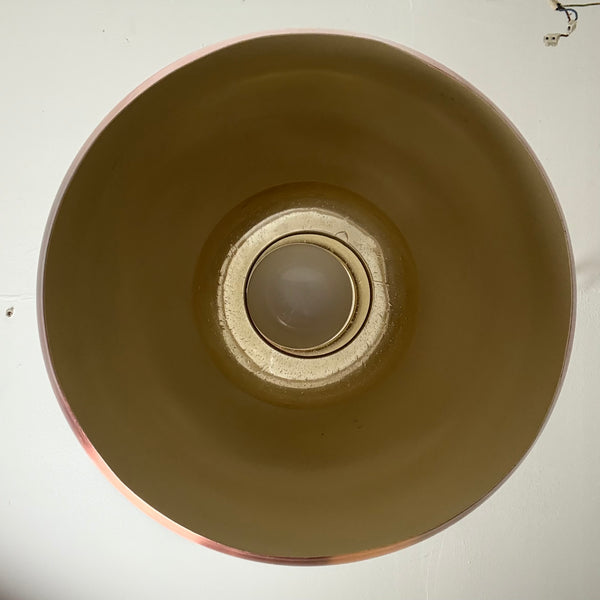 Vintage Design Space Age Kupfer Deckenlampe