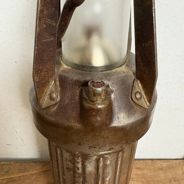 Antike Grubenlampe MOAH 3 von Dominit