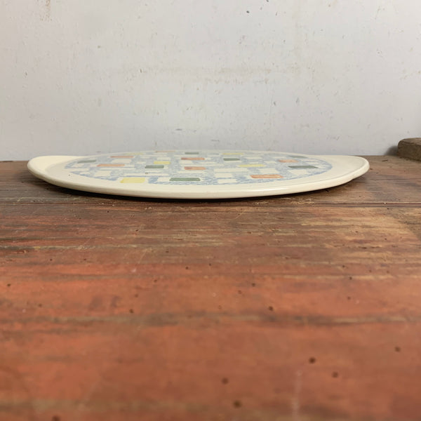 Vintage Mid Century Kuchenplatte Tortenteller von Staffel Limburg Dom Keramik