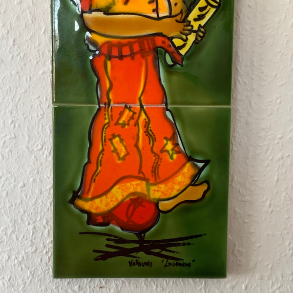 Vintage Wandkeramik La Grange aus Vallauris