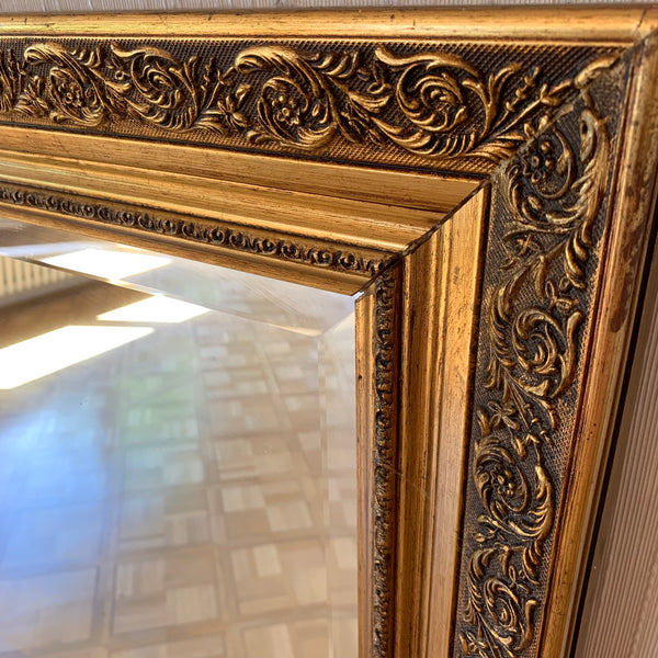 Großer goldener Jugendstil Spiegel