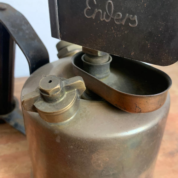 Antike Benzin Lötlampe von Enders