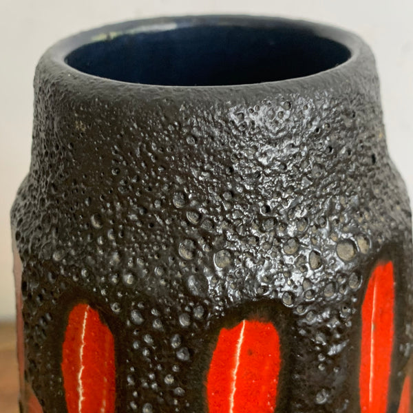 Vintage Fat Lava Keramik Vase von Scheurich