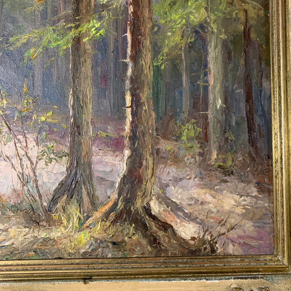 Ölgemälde Solinger Wald von Siegfried Rochel
