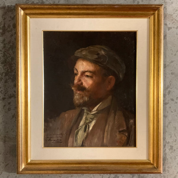 Ölgemälde Portrait von Lenin als junger Revolutionär von Giuseppe Pennasilico