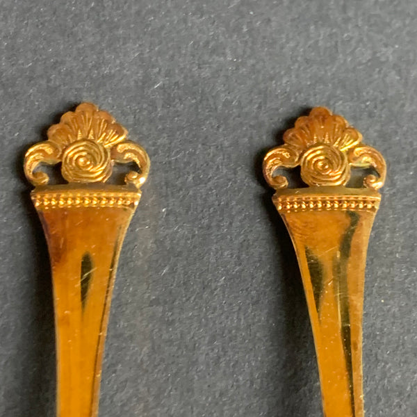 Klassische vintage 6
Tassenlöffel Rosenmuster von Robbe & Berking 800er Silber vergoldet