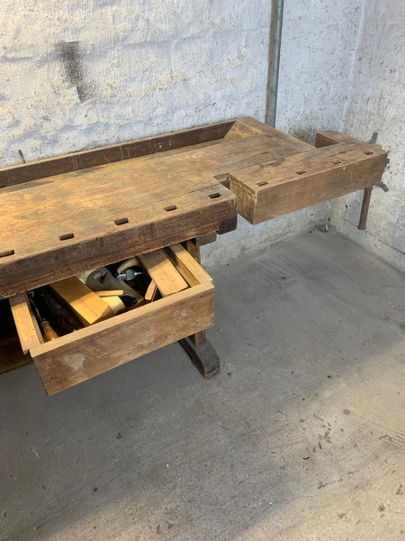 Vintage Werkbank Hobelbank Tischlerbank