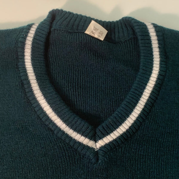 Original 70er Jahre Pullover mit V Ausschnitt