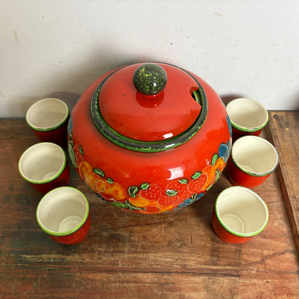 Vintage Keramik Bowle Service von PAN Goebel