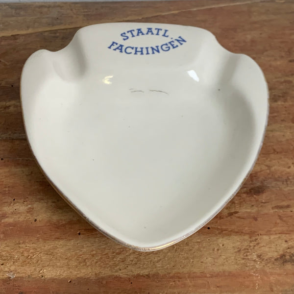 Vintage Porzellan Aschenbecher Staatlich Fachingen