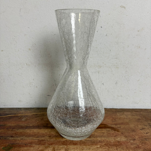 Vintage Craquele Glas Vase