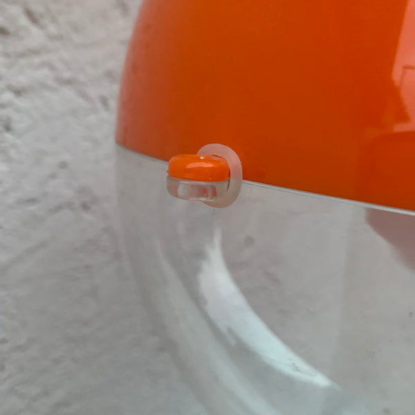 Retro Deckenlampe Koziol von Orion in orange / transparent