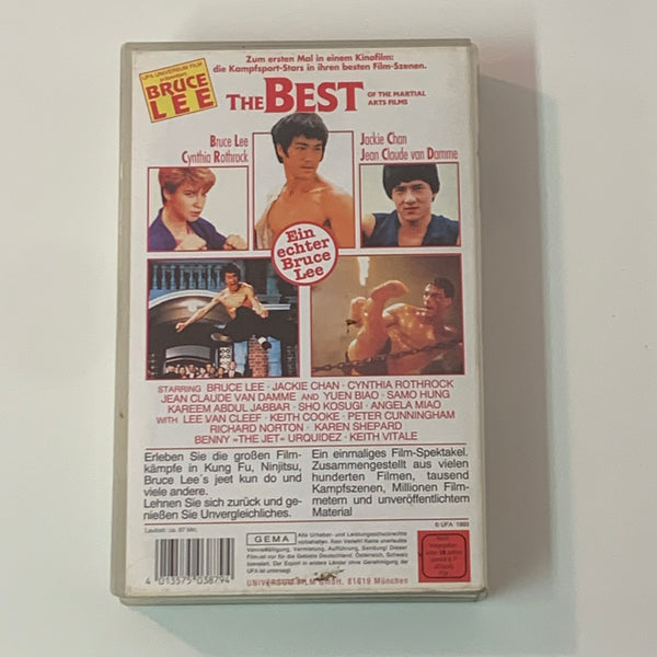 VHS Video Kassette Bruce Lee The Best of Martial Arts Films