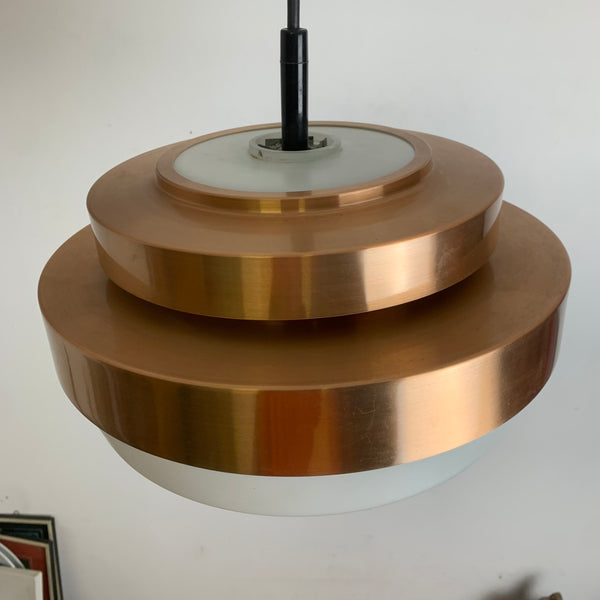Vintage Mid Century Space Age Hängelampe im Stil von Jo Hammerborg