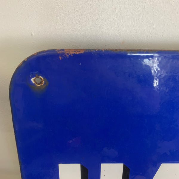 Großes Emaille Schild Hanomag