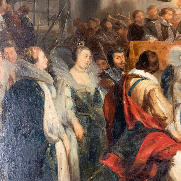 Ölgemälde Kopie Krönung von Marie de Medici in St. Denis nach Peter Paul Rubens