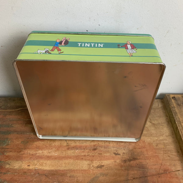 Vintage Blechdose Tim und Struppi Sommer 1