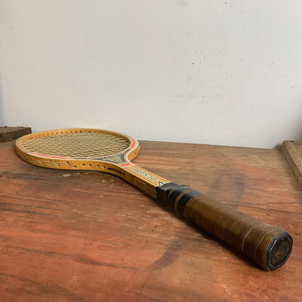 Vintage Holz Tennisschläger von Dunlop