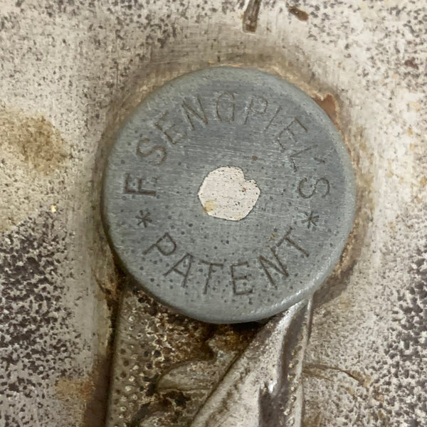 Antikes Vorhängeschloss F. Sengpiel’s Patent