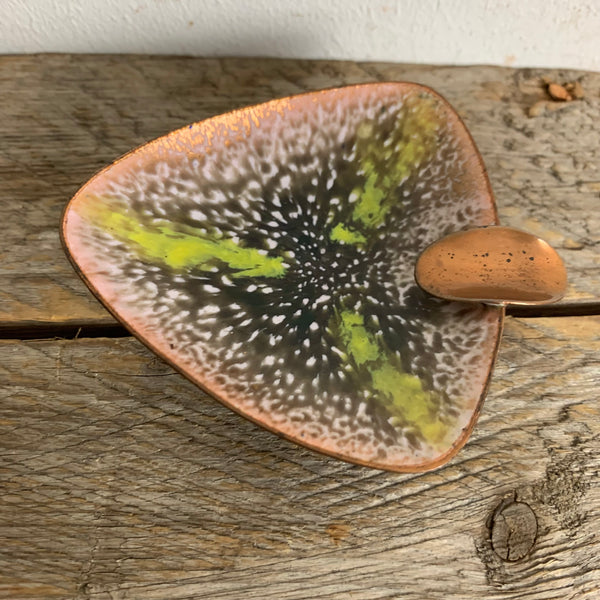 Vintage Mid Century Emaille Aschenbecher von Bijou Gotha DDR