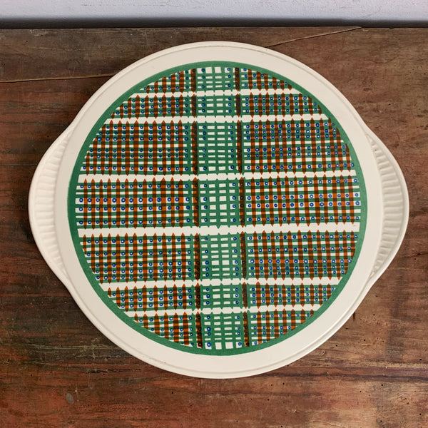 Vintage Mid Century Kuchenplatte Tortenteller von Staffel Limburg Dom Keramik