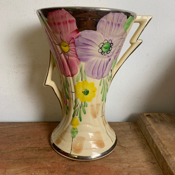 Englische Art Deco Keramik Vase Athena von Arthur Wood