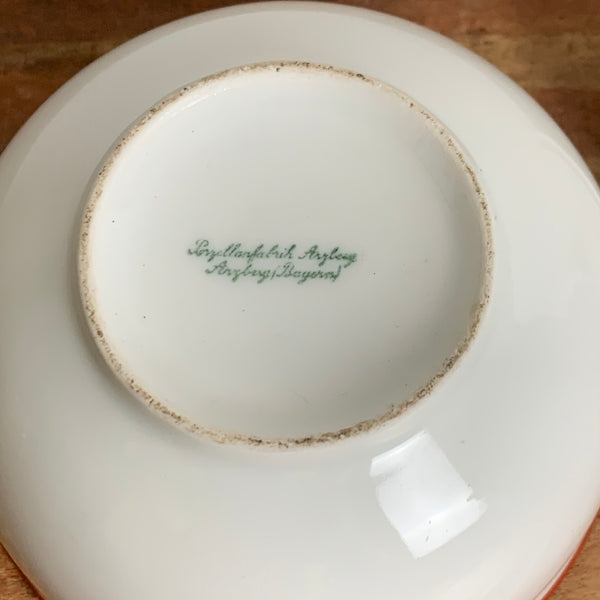 Zuckerdose Rotrand von Hermann Gretsch für Arzberg