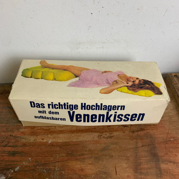 Vintage aufblasbares Venenkissen von Winkler OVP