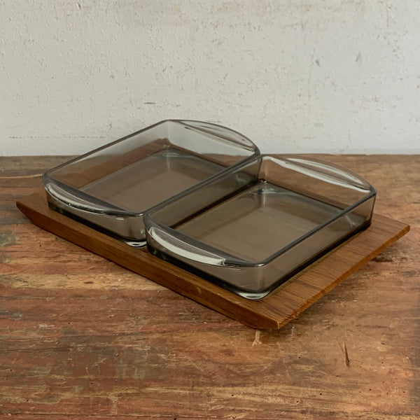 Vintage Mid Century Danish Design Wooden Tray