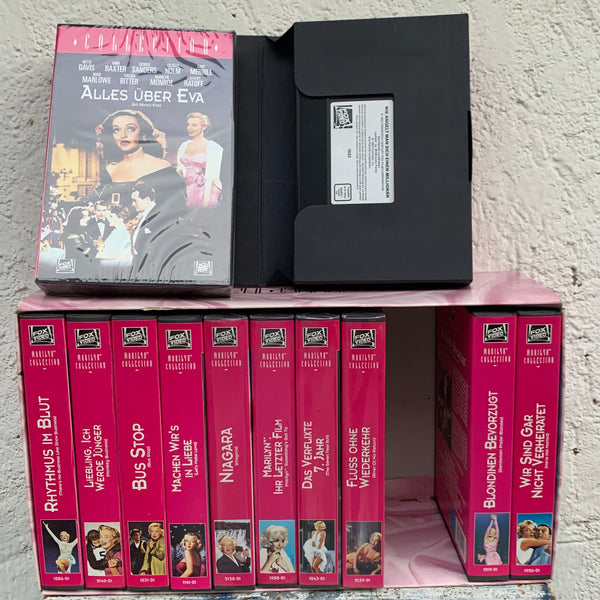 12 VHS Video Collection Marilyn Monroe