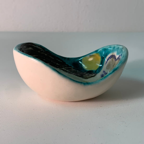 Mid Century kleine Keramik Schale von Marcello Fantoni