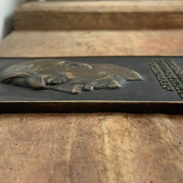 Adolf Hitler Bronzeplakette von Heinrich Moshage