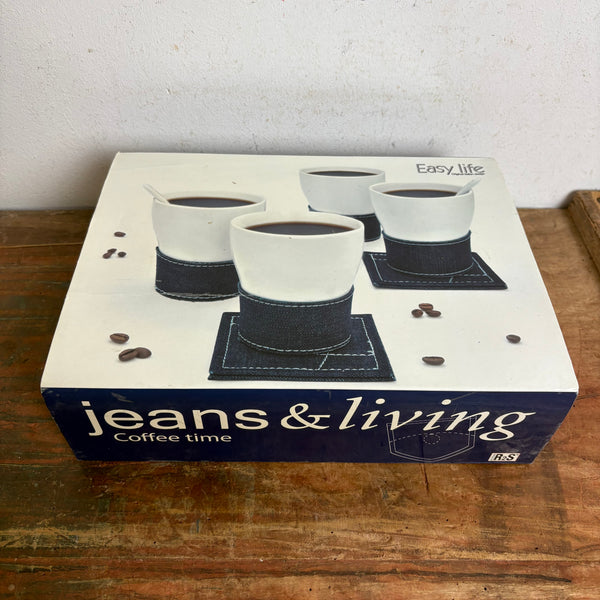 Vintage 4er Kaffee Set jeans & living