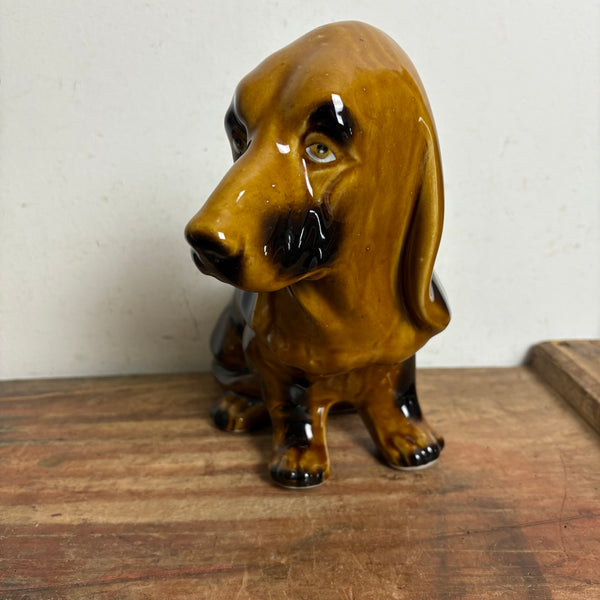 Vintage Keramikfigur Basset Hound 4210