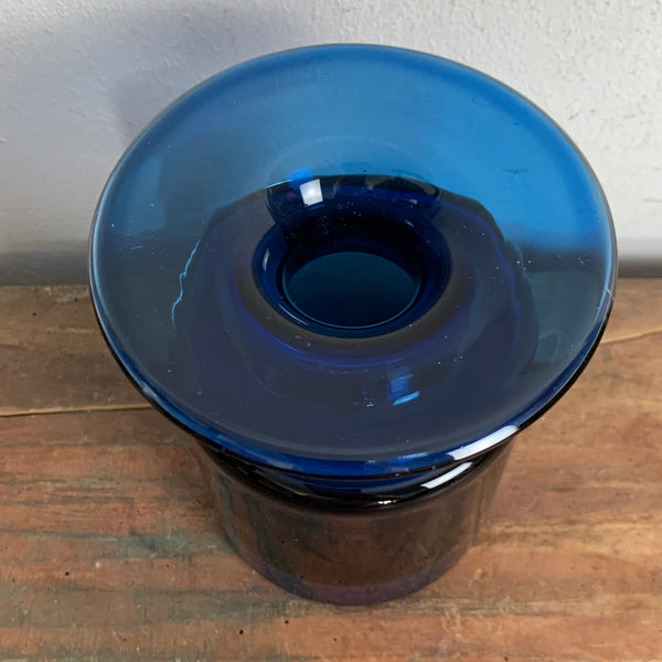Vintage Glas Vase von Hans Theo Baumann für Gral Glas