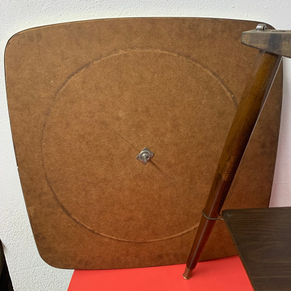 Vintage Mid Century TV Drehtisch Beistelltisch mit Ablage