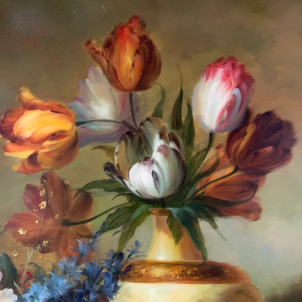 Ölgemälde Blumenstillleben von Emillio Greco