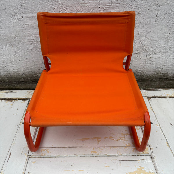 Vintage Lounge Chair Stuns von Jan Dranger und Johan Huldt für Innovator in orange