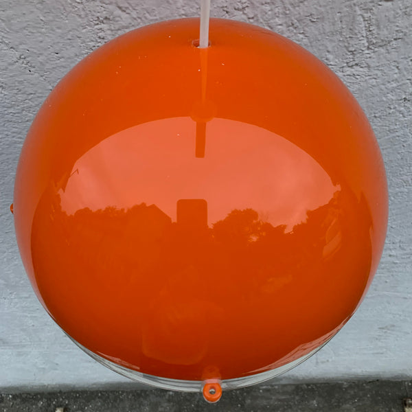 Retro Deckenlampe Koziol von Orion in orange / transparent