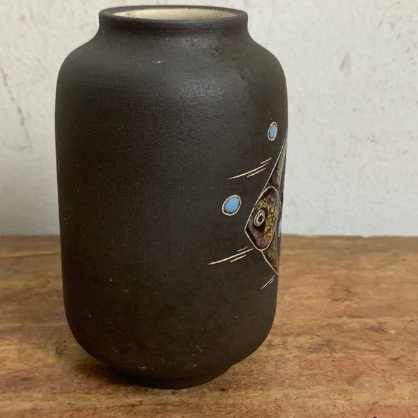 Mid Century Keramik Andenken Vase Helgoland