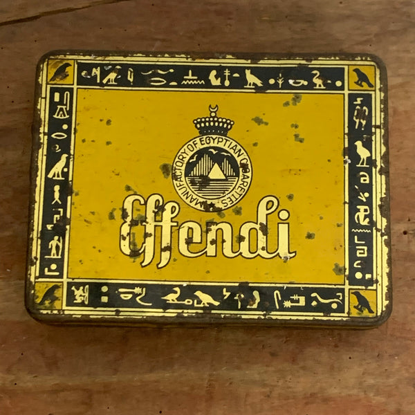 Vintage Zigaretten Blechdose Egyptian Cigarettes Effendi