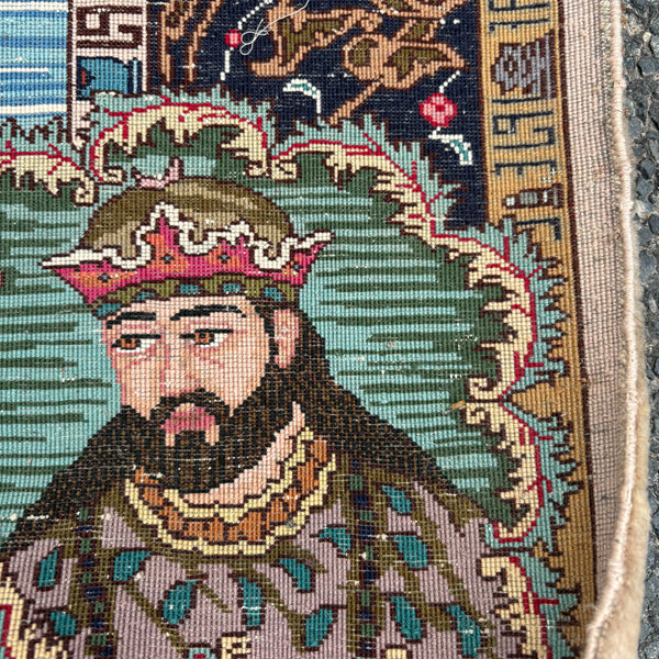 Handgeknüpfter persischer Täbriz Bild Teppich