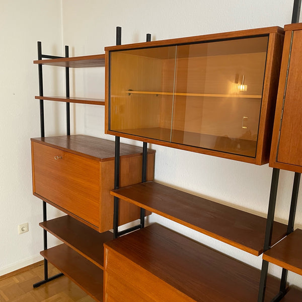 Vintage freistehendes Teakholz Regalsystem euroclassic von Ilse Möbel