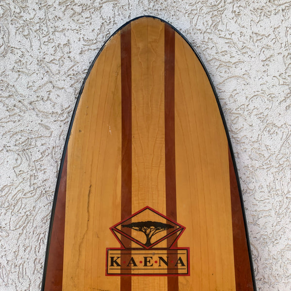 Vintage Wood Surfboard Mini Malibu